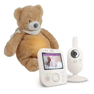 PHILIPS AVENT - Chůvička dětská video SCD891/26+Uspáváček 4v1 Sleepy Bear Pale Brown 0m+