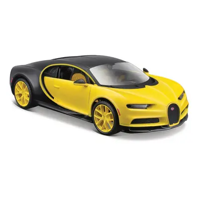 MAISTO - Bugatti Chiron, žlutá/černá, 1:24