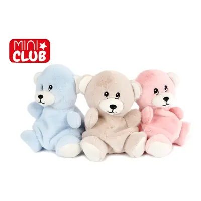 MIKRO TRADING - Mini Club medvěd plyšový 15cm 3barvy 0m+