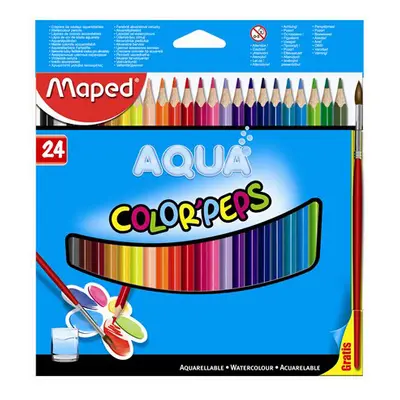 MAPED - Pastelky Color Peps akvarelové se štětcem, 24 ks