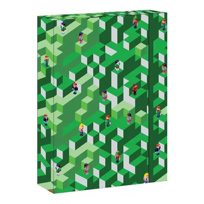 REYBAG - Školní box A5 Green Pixel