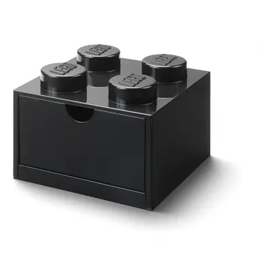 LEGO STORAGE - stolní box 4 se zásuvkou - černá