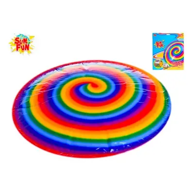 MIKRO TRADING - Sun Fun nafukovací frisbee 60cm duhové na kartě