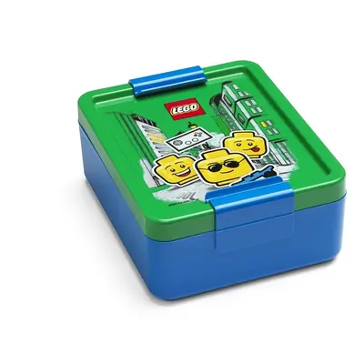 LEGO STORAGE - ICONIC Boy box na svačinu - modrá/zelená