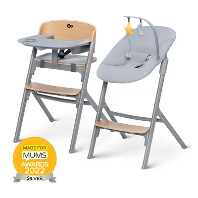 KINDERKRAFT - SELECT Set jídelní židlička Livy Oak + lehátko Calmee, Premium