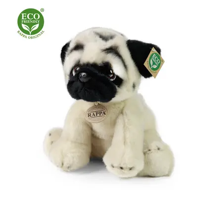 RAPPA - Plyšový pes mops 30 cm ECO-FRIENDLY