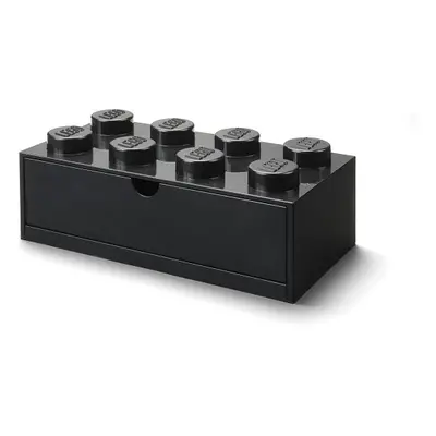 LEGO STORAGE - stolní box 8 se zásuvkou - černá