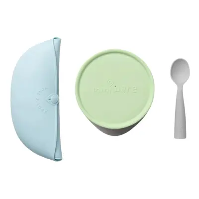 MINIWARE - Jídelní set First Bites Deluxe Key Lime/Aqua