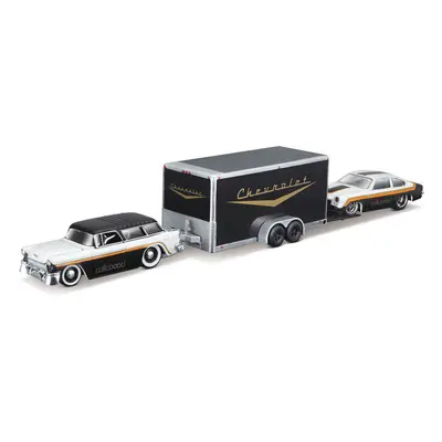 MAISTO - Design Team Haulers, 1955 Chevrolet Nomad + 1971 Chevrolet Vega, 1:64