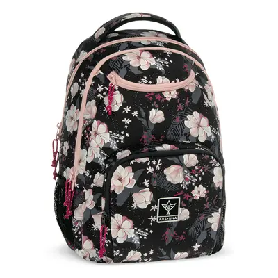 ARS UNA - Batoh 504 Flowery Black