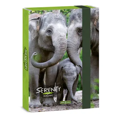 ARS UNA - Školní box A5 Serenity ELEPHANT