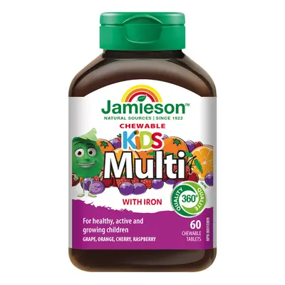 JAMIESON - Multi Kids multivitamin tablety na cucání pro děti 60 tbl.