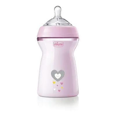 CHICCO - Láhev kojenecká Natural Feeling 330 ml dívka 6m+