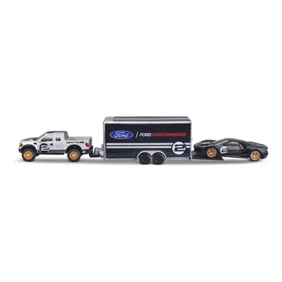 MAISTO - Design Team Haulers, 2009 Ford F-150 SVT Raptor + 2017 Ford GT Heritage, 1:64