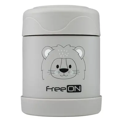 FREEON - Termoska na jídlo 350 ml Lion Gray