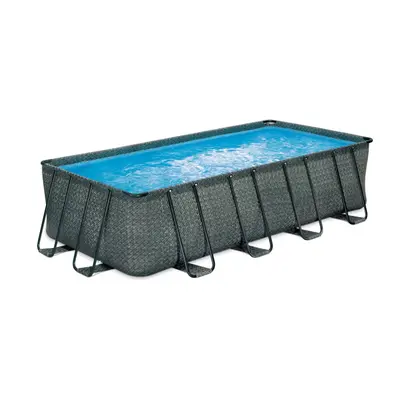 Nadzemní bazén s ocelovou konstrukcí Summer Waves Elite Frame Rattan 5,49 x 2,74 x 1,32 m 58157