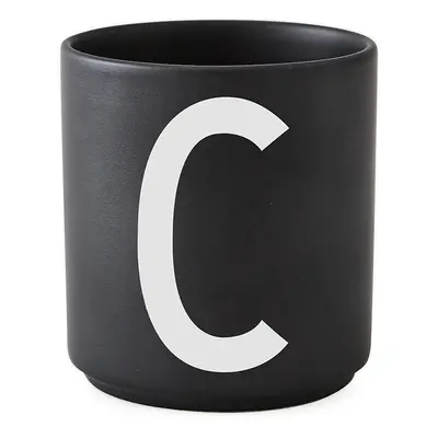 Porcelánový hrnek C DESIGN LETTERS - černý