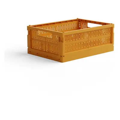 Skládací přepravka midi Made Crate - mustard