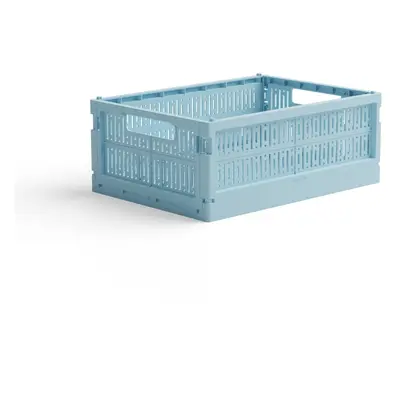 Skládací přepravka midi Made Crate - crystal blue