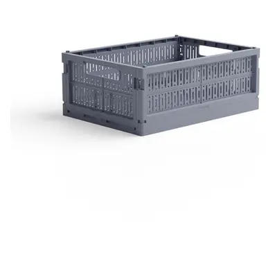 Skládací přepravka midi Made Crate - blue grey