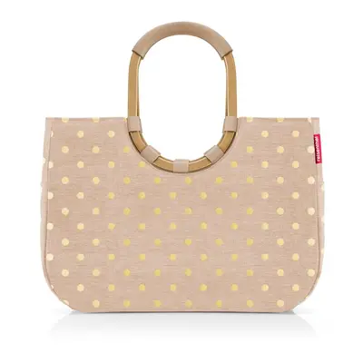 Nákupní taška Reisenthel Loopshopper L Frame Metallic dots coffee