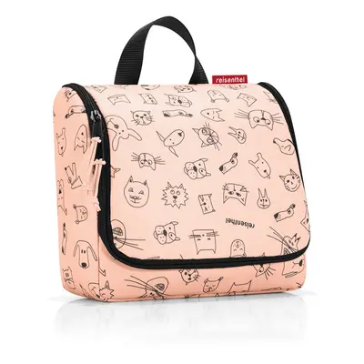 Dětská kosmetická taštička Reisenthel Toiletbag kids Cats and dogs rose