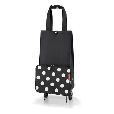 Nákupní taška na kolečkách Reisenthel Foldabletrolley Dots white