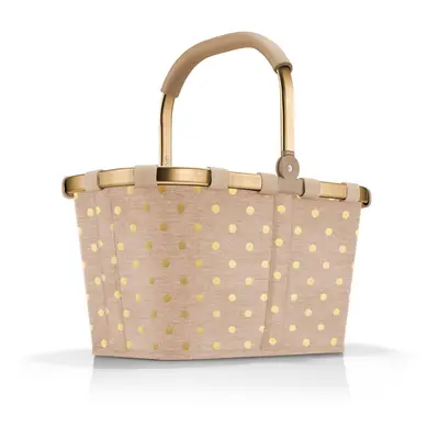 Nákupní košík Reisenthel Carrybag Frame Metallic dots coffee