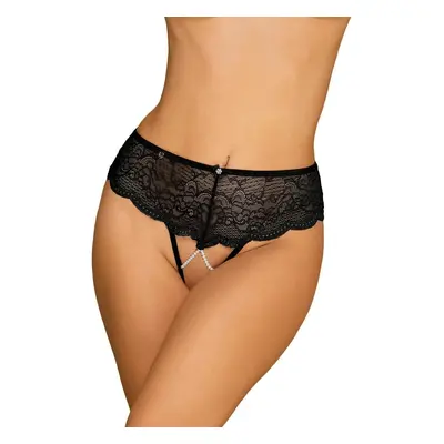 Svůdné kalhotky Pearlove panties - Obsessive Barva: černá