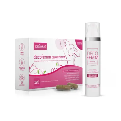 VALAVANI Akční balíček DecoFemm beauty breast 120 kapslí + DecoFemm Gel 100ml