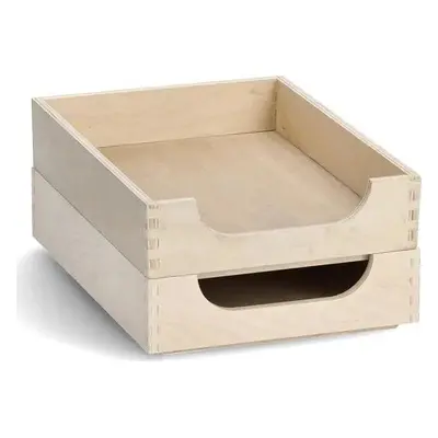 Zeller Present Dřevěný pořadač na dokumenty, organizér FILE TRAY