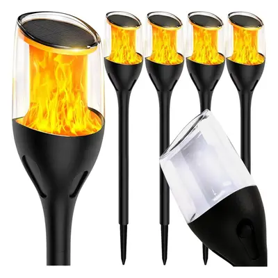 BERGE 4x Venkovní LED solární lampa TORCH - 65cm