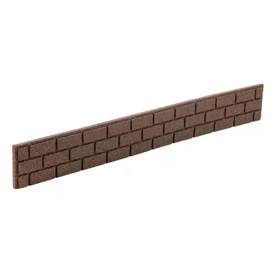 Multy home Zahradní palisáda BRICKS 120 x 15 cm, hnědá (se spojkou a hřeby)