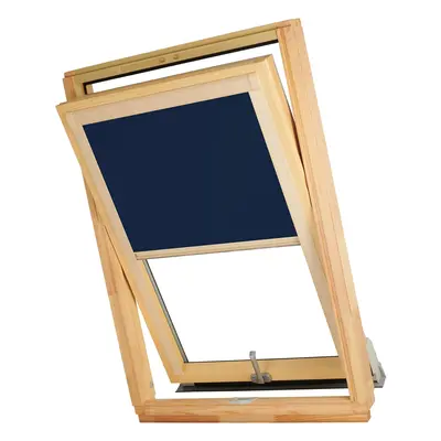 Dekodum Termoizolační roleta na střešní okno typu VELUX MK06/M06/306 Barva látky: Navy Silver, B