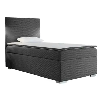 Expedo Čalouněná postel boxspring RENATA + vrchní matrace, 80x200, sawana pik honey 05, pravá