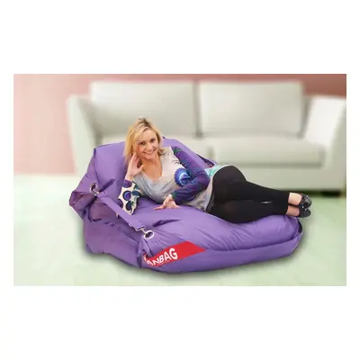 BeanBag Sedací pytel 189x140 comfort s popruhy violet