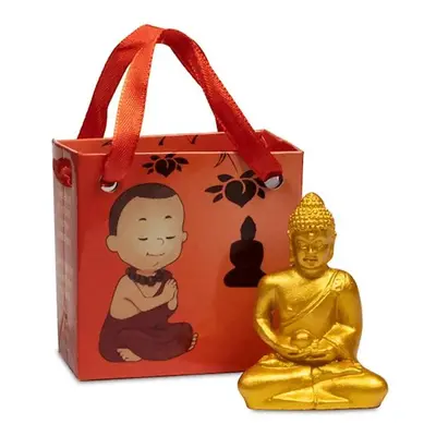 Milujeme Kameny Buddha meditující zlatý - feng shui