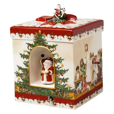 Christmas Toys hrací skříňka/svícen, dárek s motivem dětí, 17x17x21,5 cm, Villeroy & Boch