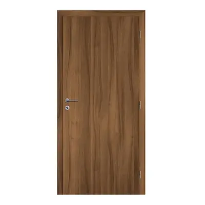 Solodoor Interiérové dveře 80 P, 850 × 1985 mm, fólie, pravé, ořech královský, plné