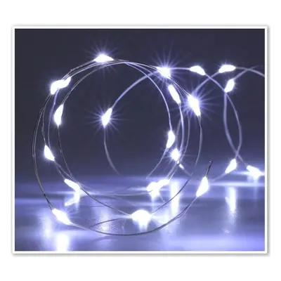 Světelný drát Silver lights 40 LED, studená bílá, 195 cm