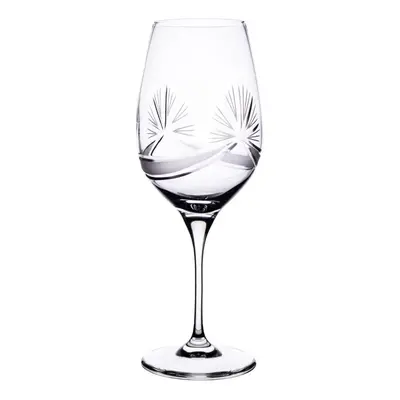 Onte Crystal Bohemia Crystal ručně broušené sklenice na červené víno Mašle 450 ml 2KS