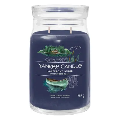 Yankee Candle vonná svíčka Signature ve skle velká Lakefront Lodge 567g