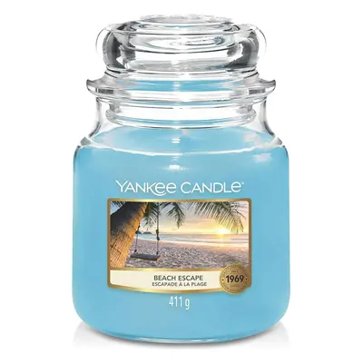 Yankee Candle vonná svíčka Classic ve skle střední Beach Escape 411 g