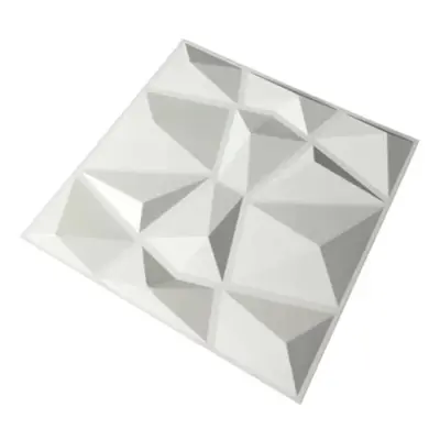 Obkladové panely 3D PVC D094-2, cena za kus, rozměr 300 x 300 mm, Diamant bílý mini, IMPOL TRADE