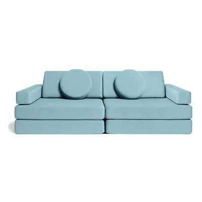 Rozkládací dětská pěnová pohovka a bunker SHAPPY PLAY SOFA ORIGINAL více barev Barva: Sky Blue