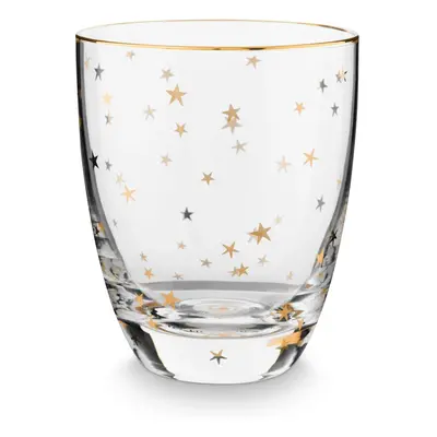 Pip Studio Royal Winter Stars Gold sklenice na vodu, 360ml