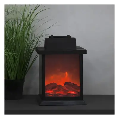 Světelná LED dekorace s imitací plamene Star Trading Fireplace, šířka 15 cm