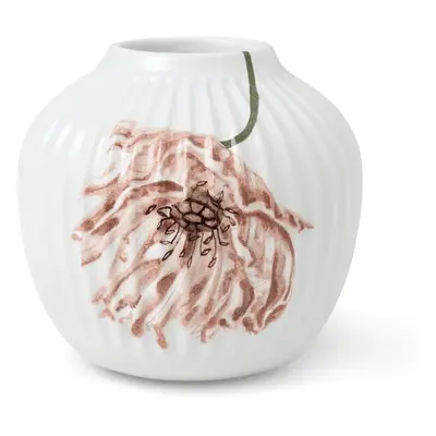 Bílá porcelánová váza Kähler Design Poppy, výška 13 cm