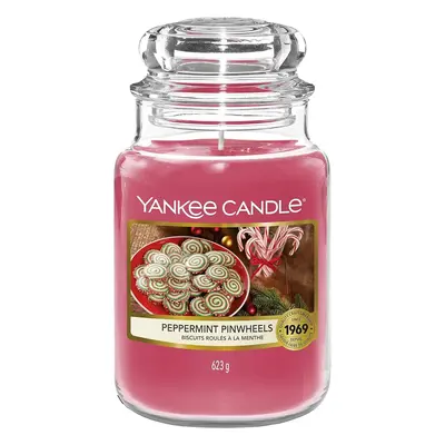 Yankee Candle vonná svíčka Classic ve skle velká Peppermint Pinwheels 623 g