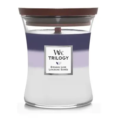 WoodWick vonná svíčka s dřevěným knotem Trilogy svíčka střední Evening Luxe 275 g